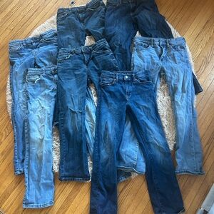 (7) Boy’s Size 12 Denim Jeans Bootcut Old Navy TCP Cat & Jack